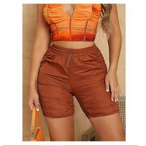 New SHEIN Rust Biker Shorts 6/8 3/$30
